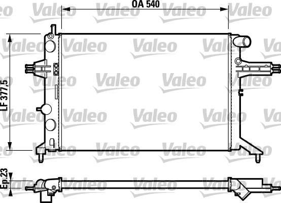 Valeo 732795 - Radiator, engine cooling autospares.lv