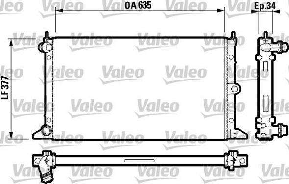 Valeo 732790 - Radiator, engine cooling autospares.lv