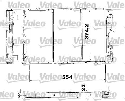 Valeo 732745 - Radiator, engine cooling autospares.lv