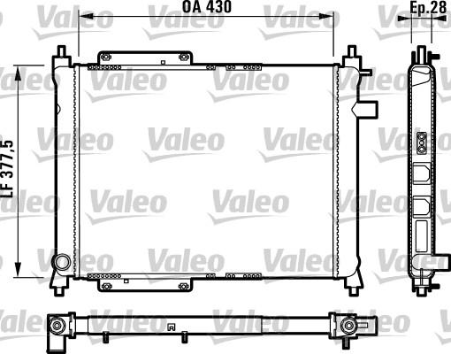 Valeo 732759 - Radiator, engine cooling autospares.lv