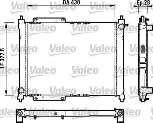 Valeo 732758 - Radiator, engine cooling autospares.lv