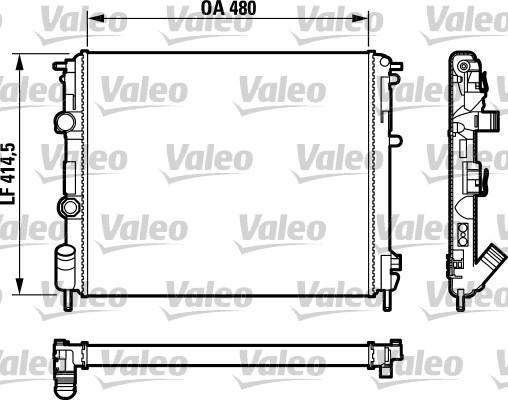 Valeo 732761 - Radiator, engine cooling autospares.lv