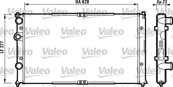 Valeo 732710 - Radiator, engine cooling autospares.lv