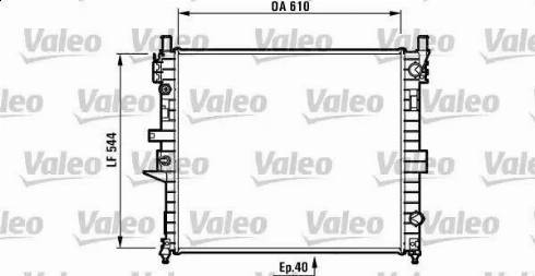 Valeo 732736 - Radiator, engine cooling autospares.lv