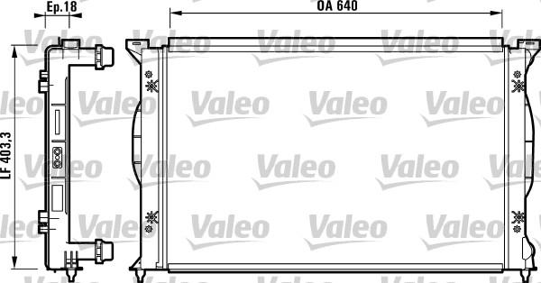 Valeo 732738 - Radiator, engine cooling autospares.lv