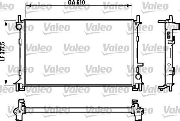 Valeo 732732 - Radiator, engine cooling autospares.lv