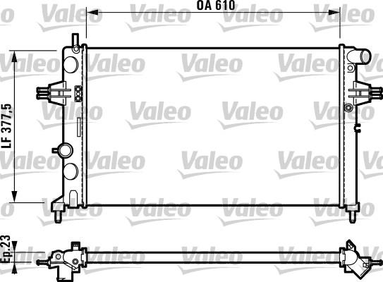 Valeo 732729 - Radiator, engine cooling autospares.lv