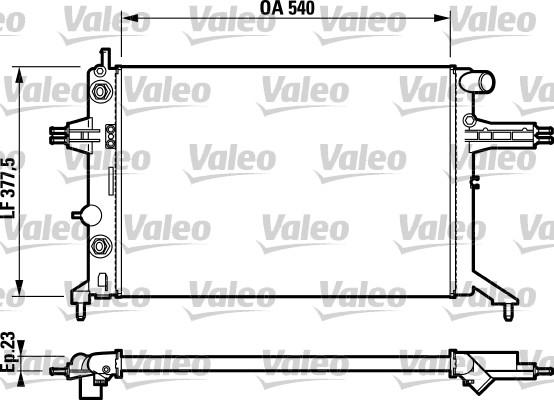 Valeo 732724 - Radiator, engine cooling autospares.lv