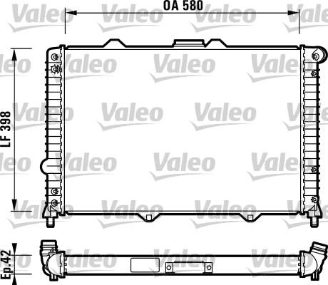 Valeo 732722 - Radiator, engine cooling autospares.lv