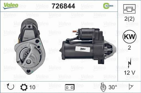 Valeo 726844 - Starter autospares.lv