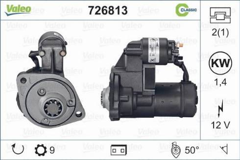 Valeo 726813 - Starter autospares.lv