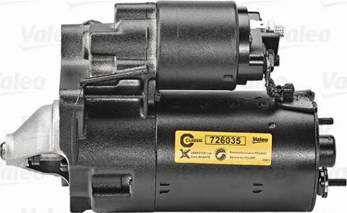 Valeo 726835 - Starter autospares.lv