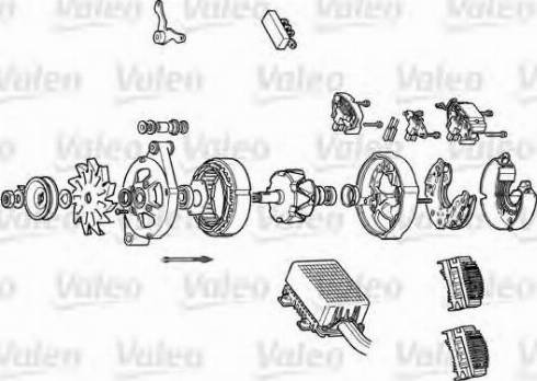 Valeo A14N160 - Alternator autospares.lv