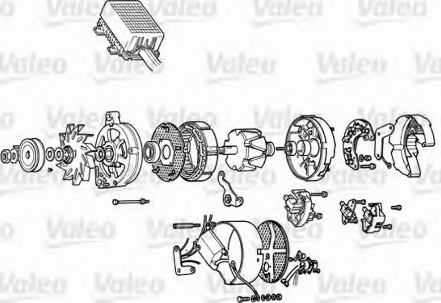 Valeo A14R41 - Alternator autospares.lv