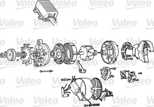 Valeo A14R25T - Alternator autospares.lv