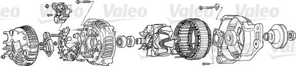 Valeo A14S054 - Alternator autospares.lv