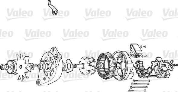 Valeo A13E54 - Alternator autospares.lv