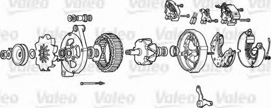 Valeo A13N93 - Rectifier, alternator autospares.lv