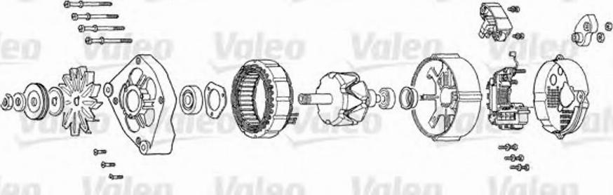 Valeo A13V5 - Alternator autospares.lv