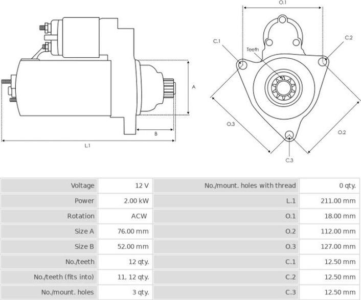 Valeo CS1525 - Starter autospares.lv