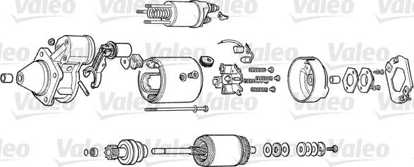 Valeo D9E98 - Starter autospares.lv