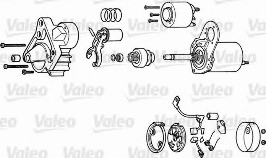 Valeo D6RA65 - Starter autospares.lv