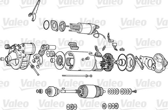 Valeo D10E75 - Starter autospares.lv