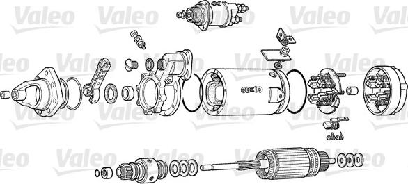 Valeo D13E105 - Starter autospares.lv