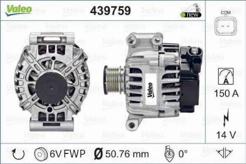 Valeo FG15T044 - Alternator autospares.lv