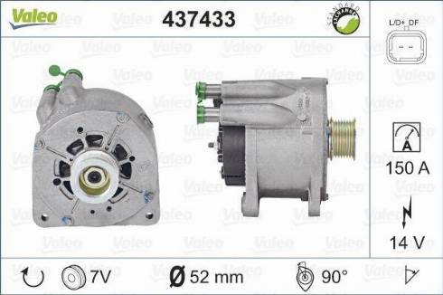 Valeo SG15L035 - Alternator autospares.lv