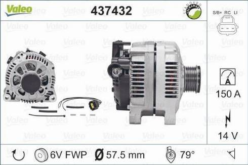 Valeo SG15S019 - Alternator autospares.lv