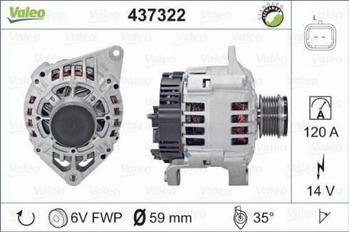 Valeo SG10B019 - Alternator autospares.lv