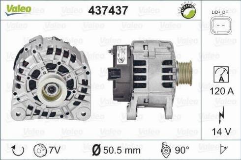 Valeo SG12B109 - Alternator autospares.lv