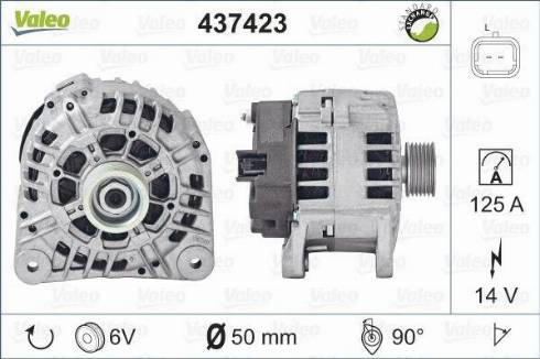 Valeo SG12B122 - Alternator autospares.lv