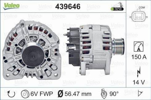 Valeo TG15C146 - Alternator autospares.lv