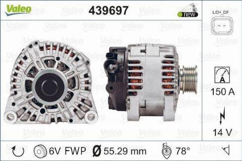 Valeo TG15C154 - Alternator autospares.lv