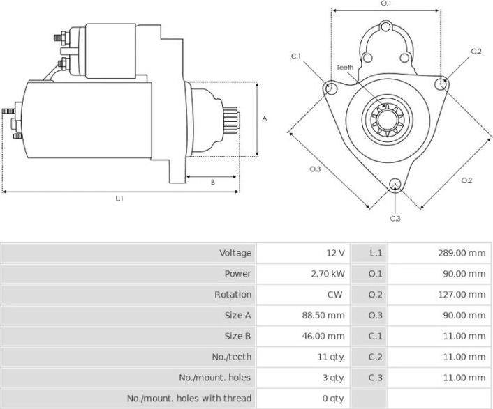 Valeo TM000A28901 - Starter autospares.lv