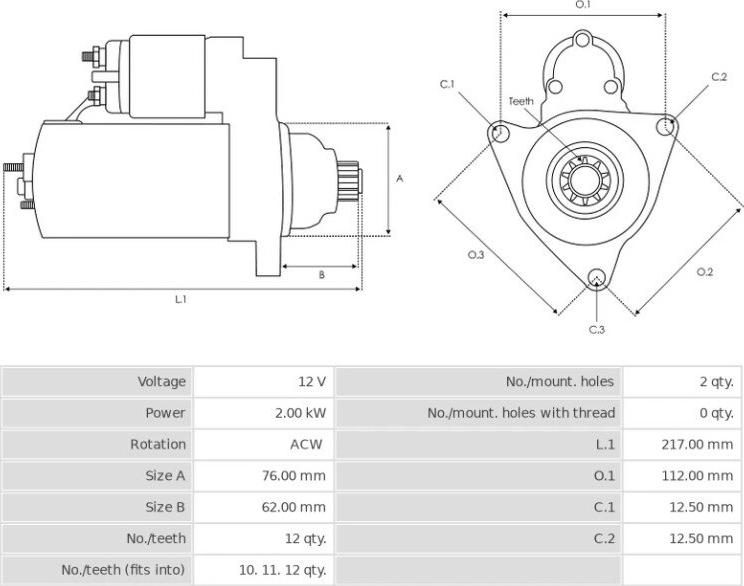 Valeo TS18ER123 - Starter autospares.lv