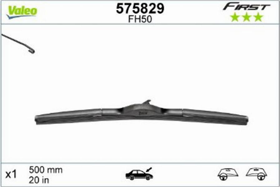 Valeo VFH50 - Wiper Blade autospares.lv