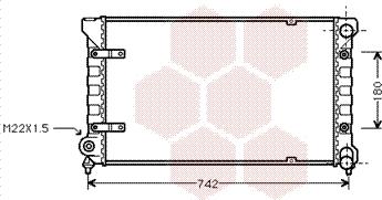 Van Wezel 49002009 - Radiator, engine cooling autospares.lv