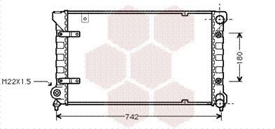 Van Wezel 49002019 - Radiator, engine cooling autospares.lv