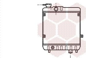 Van Wezel 49002011 - Radiator, engine cooling autospares.lv