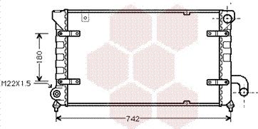 Van Wezel 49002028 - Radiator, engine cooling autospares.lv