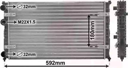 Nissens 63995 - Radiator, engine cooling autospares.lv