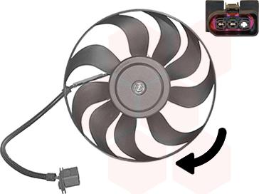 Van Wezel 4933746 - Fan, radiator autospares.lv