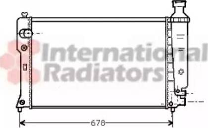 Van Wezel 40002068 - Radiator, engine cooling autospares.lv