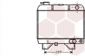 Van Wezel 40002021 - Radiator, engine cooling autospares.lv