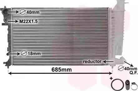 FPS 20 A724 - Radiator, engine cooling autospares.lv