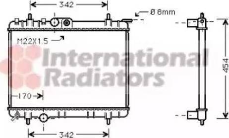 TEMPEST TP.15.63.502 - Radiator, engine cooling autospares.lv