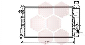 Van Wezel 40002126 - Radiator, engine cooling autospares.lv